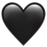 BLACK HEART EMOJI